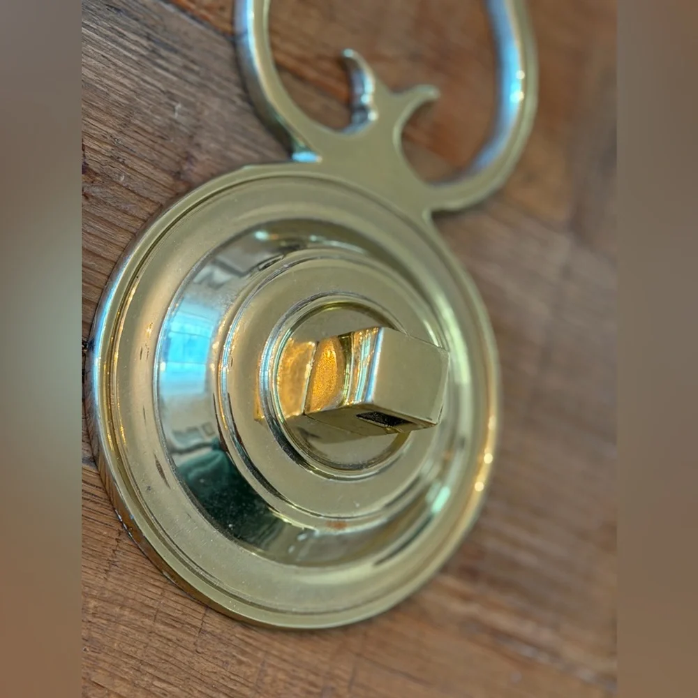 2 Colonial Williamsburg Restoration Brass Sconce. Solid | BACKPLATES ONLY